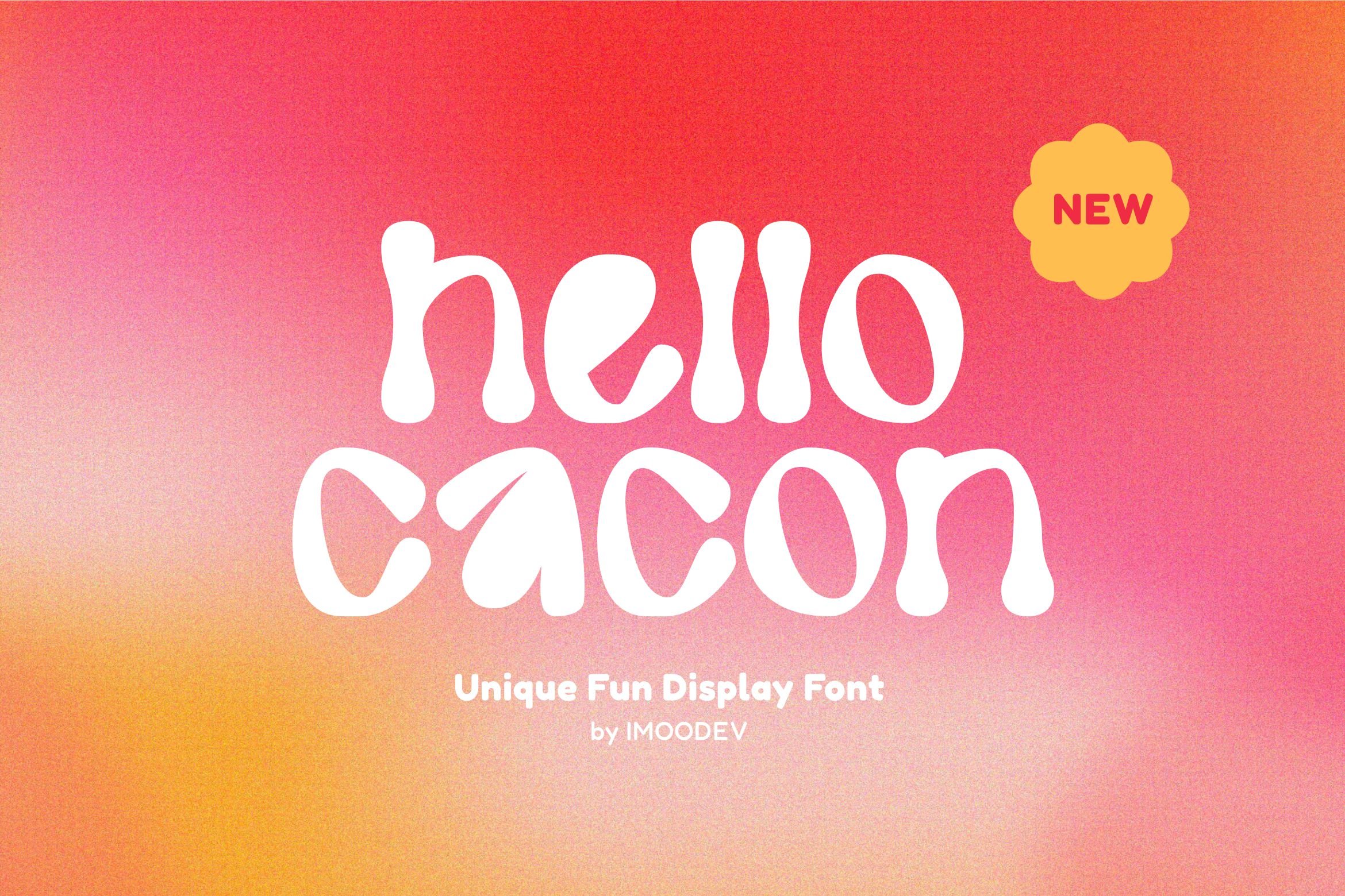 Hello Cacon - Display Typeface cover image.