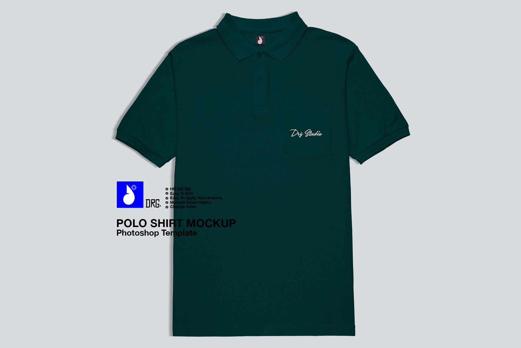 Polo Shirt Mockup preview image.