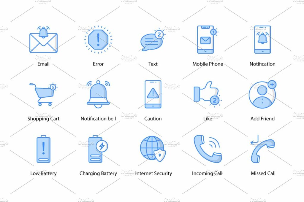 Notifications icons – MasterBundles
