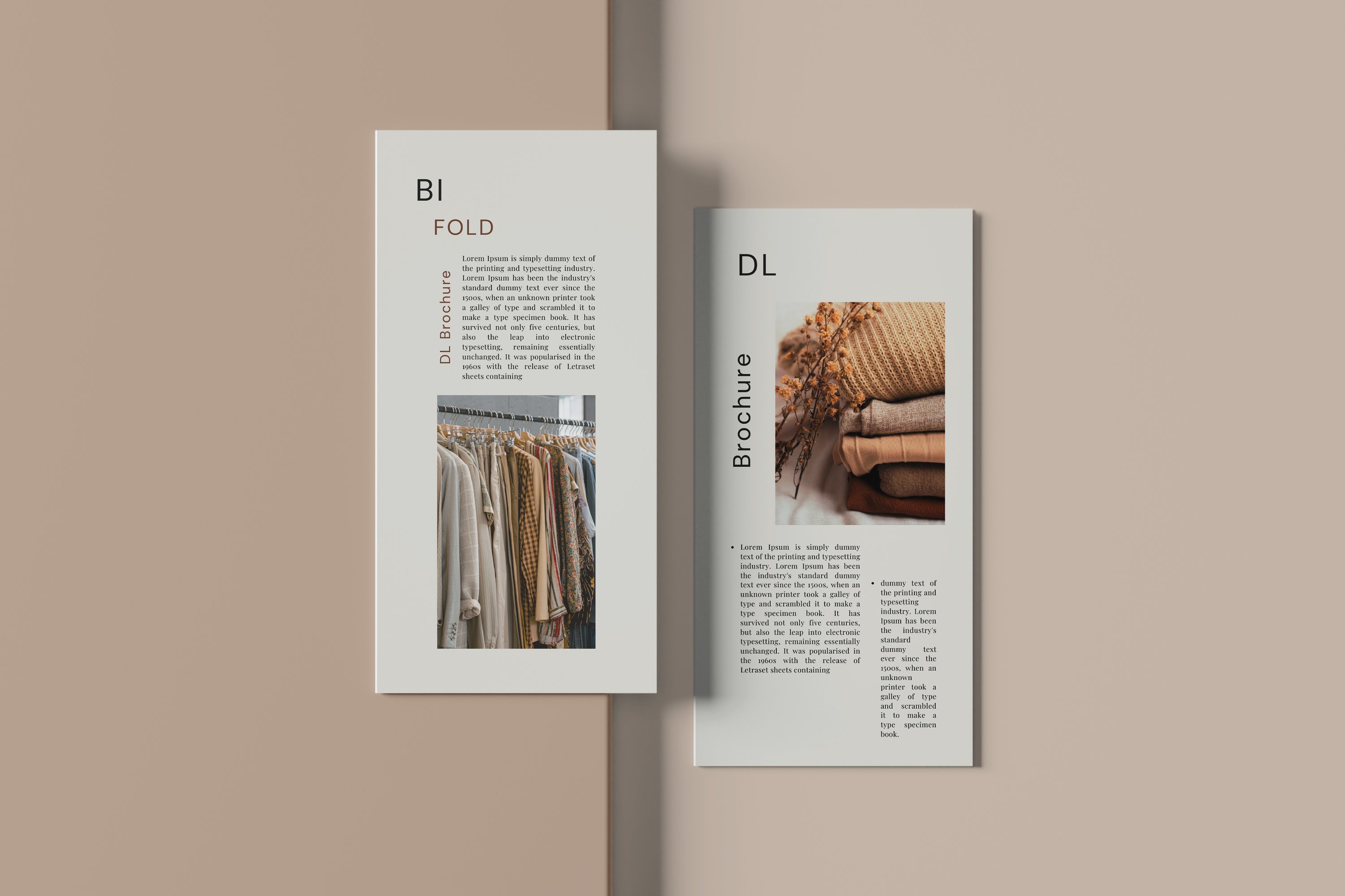 DL BiFold Brochure Mockup preview image.