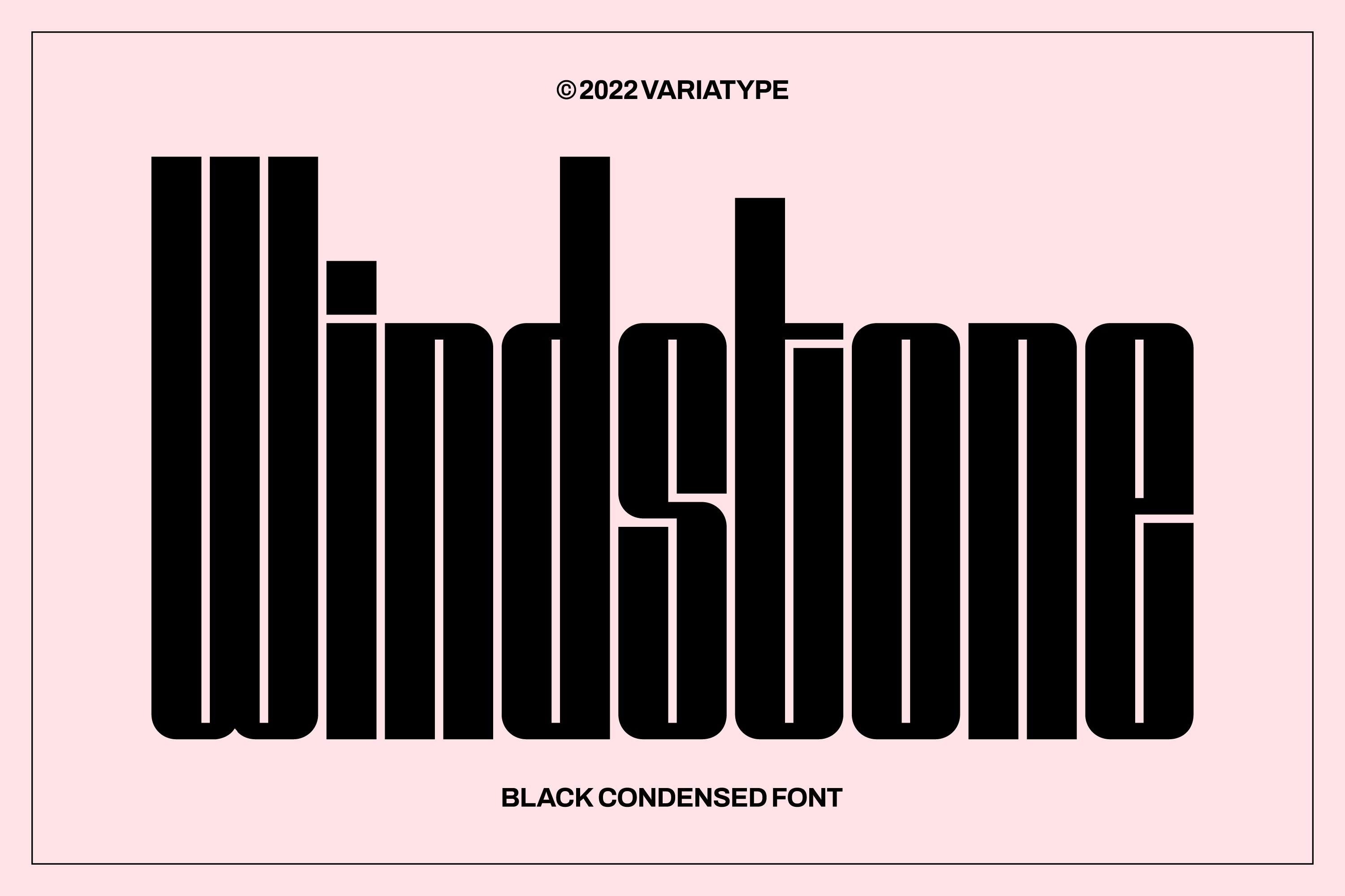 Windstone - Black Condensed Font cover image.