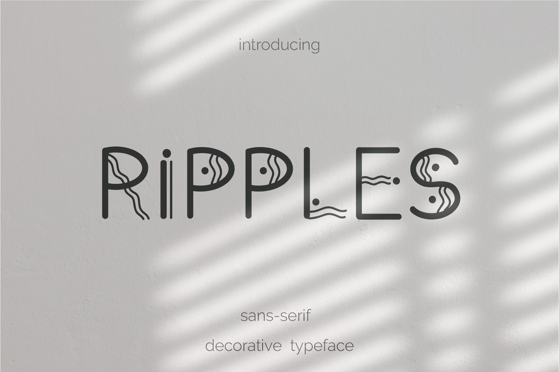 Ripple. Bohemian Sans Serif Typeface cover image.