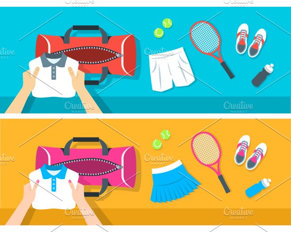 Sport Bag with Tennis Stuff Banner cover image.