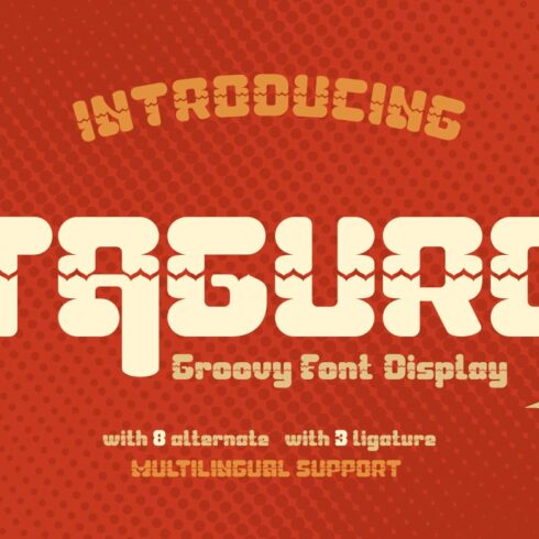 TAGURO | Groovy Retro Font cover image.