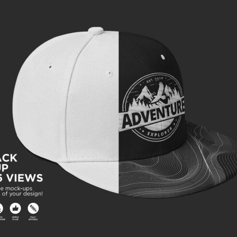 Snapback Hat Mock-up cover image.