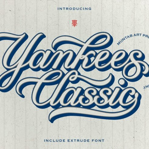 Yankees Classic | Athletics Font cover image.