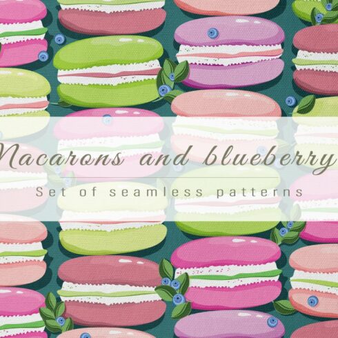 Macarons and blueberry 2 cover image.