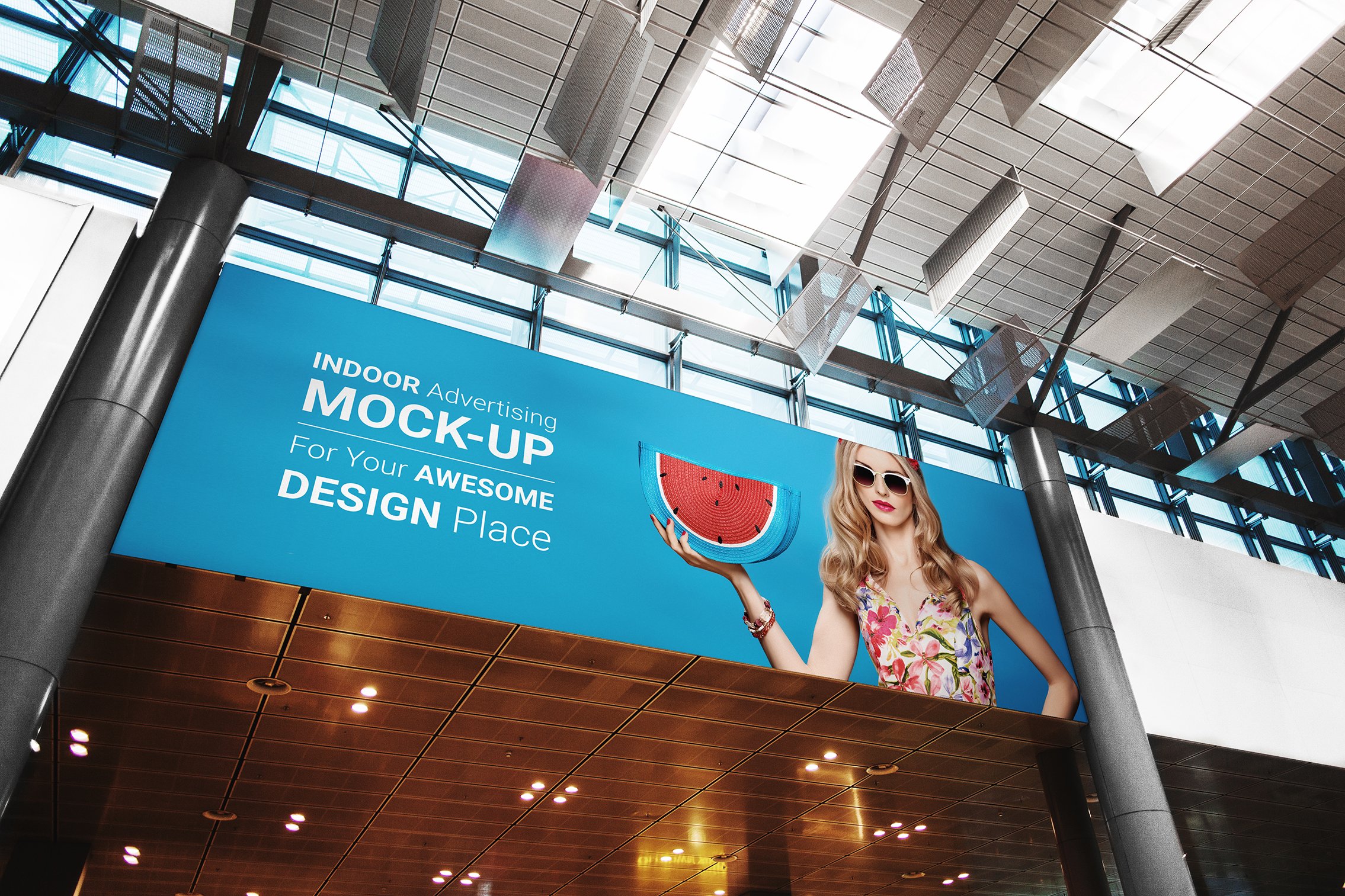 Indoor Billboard Mock-Up preview image.