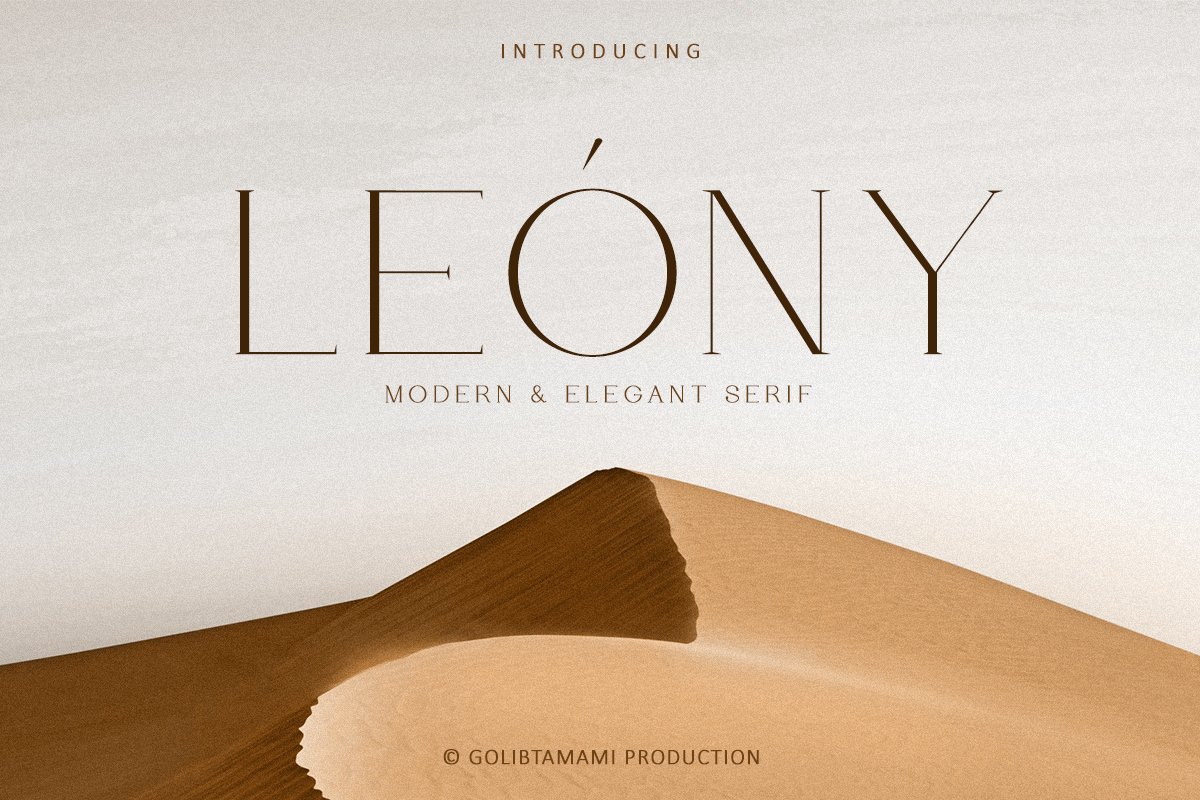 Leony - Elegant Serif cover image.