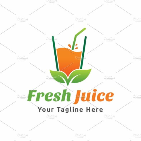 Orange juice logo template on transparent background PNG - Similar PNG