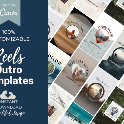 Instagram Reel Outro Templates Canva cover image.