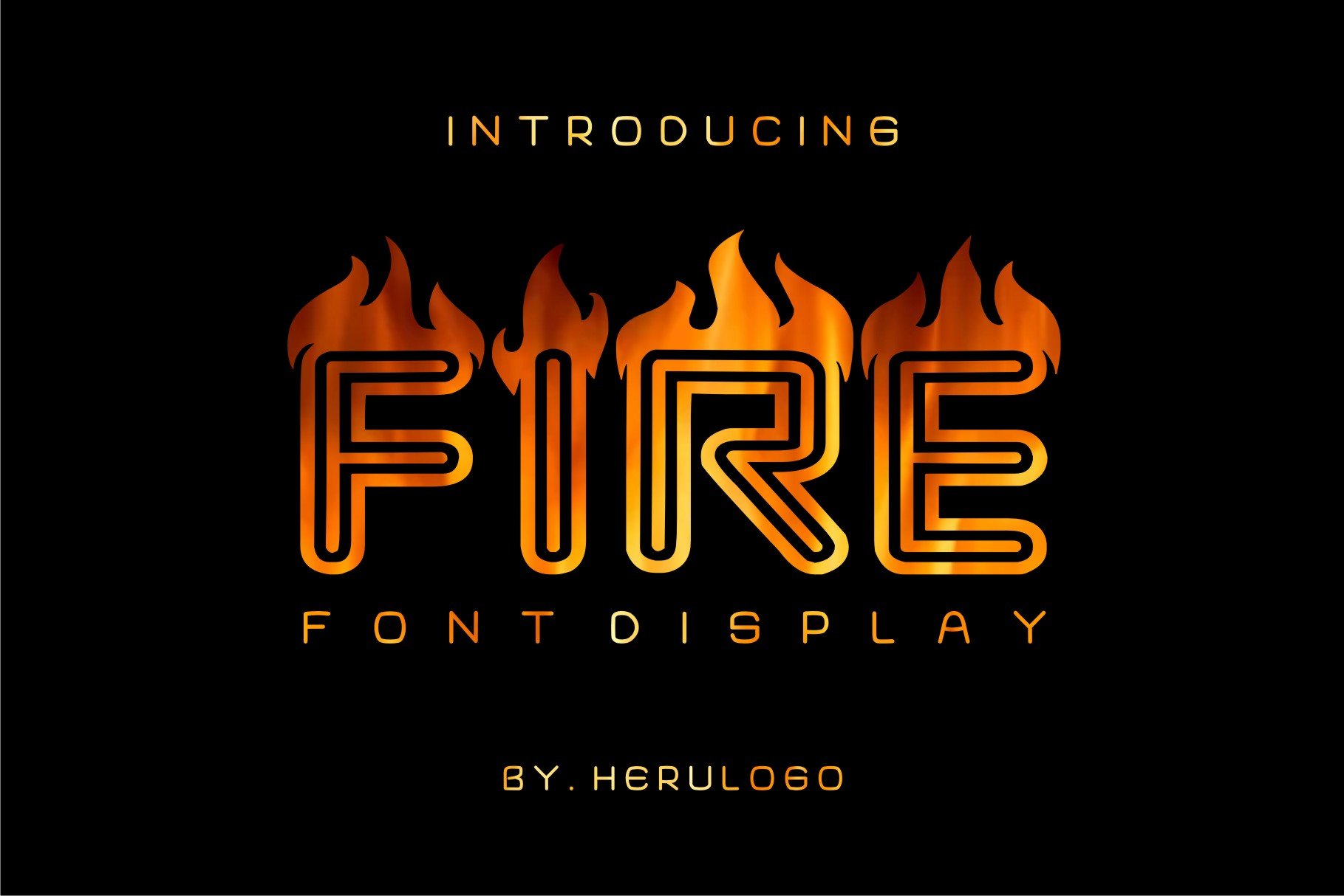 FIRE display Font cover image.