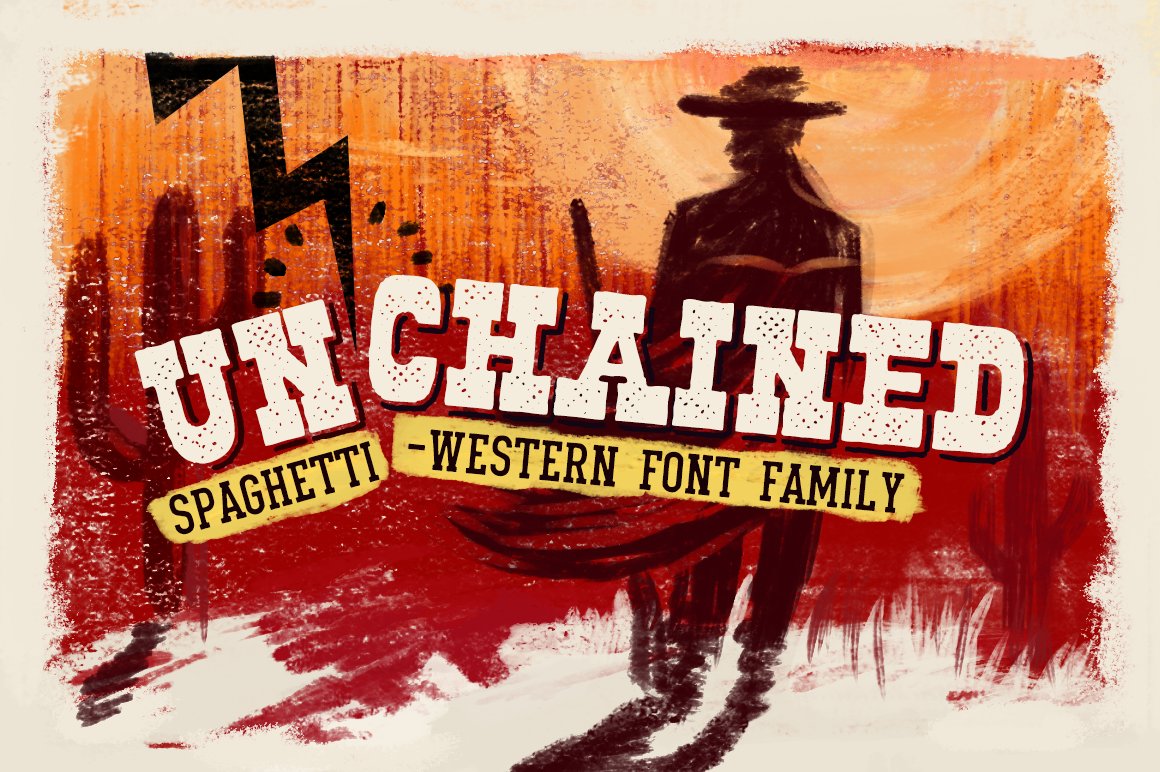 UN'CHAINED • Font Family preview image.