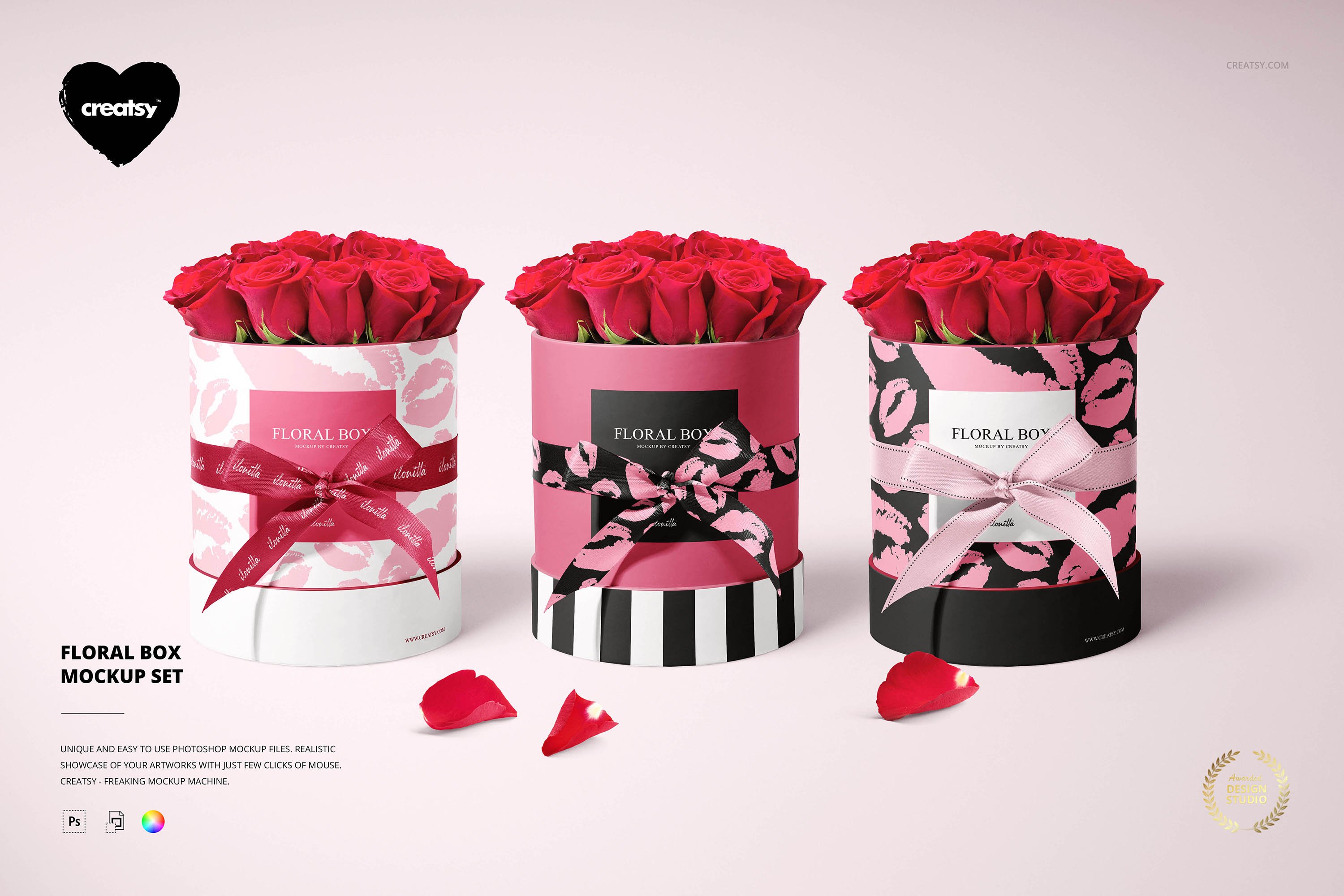 Floral Box Mockup Set cover image.