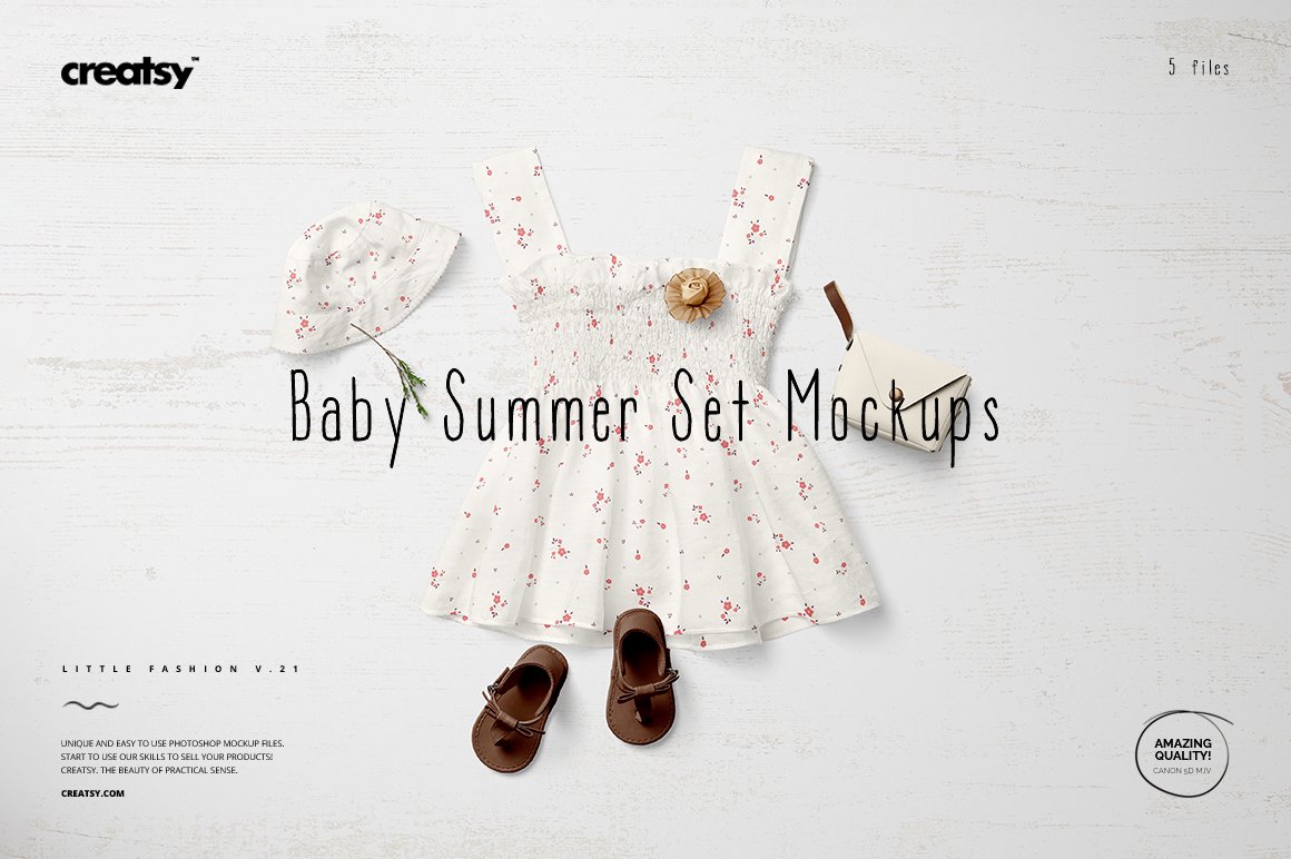 Baby Summer Set Mockup Set cover image.