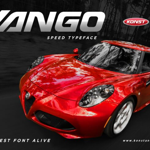 VANGO - Automotive Speed Font cover image.