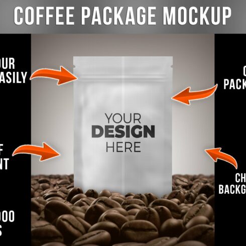 Coffee Bag Mockup cover image.