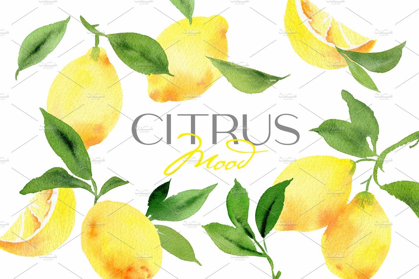 Watercolor lemons cover image.