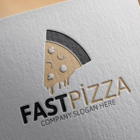 Fast Pizza Logo cover image.