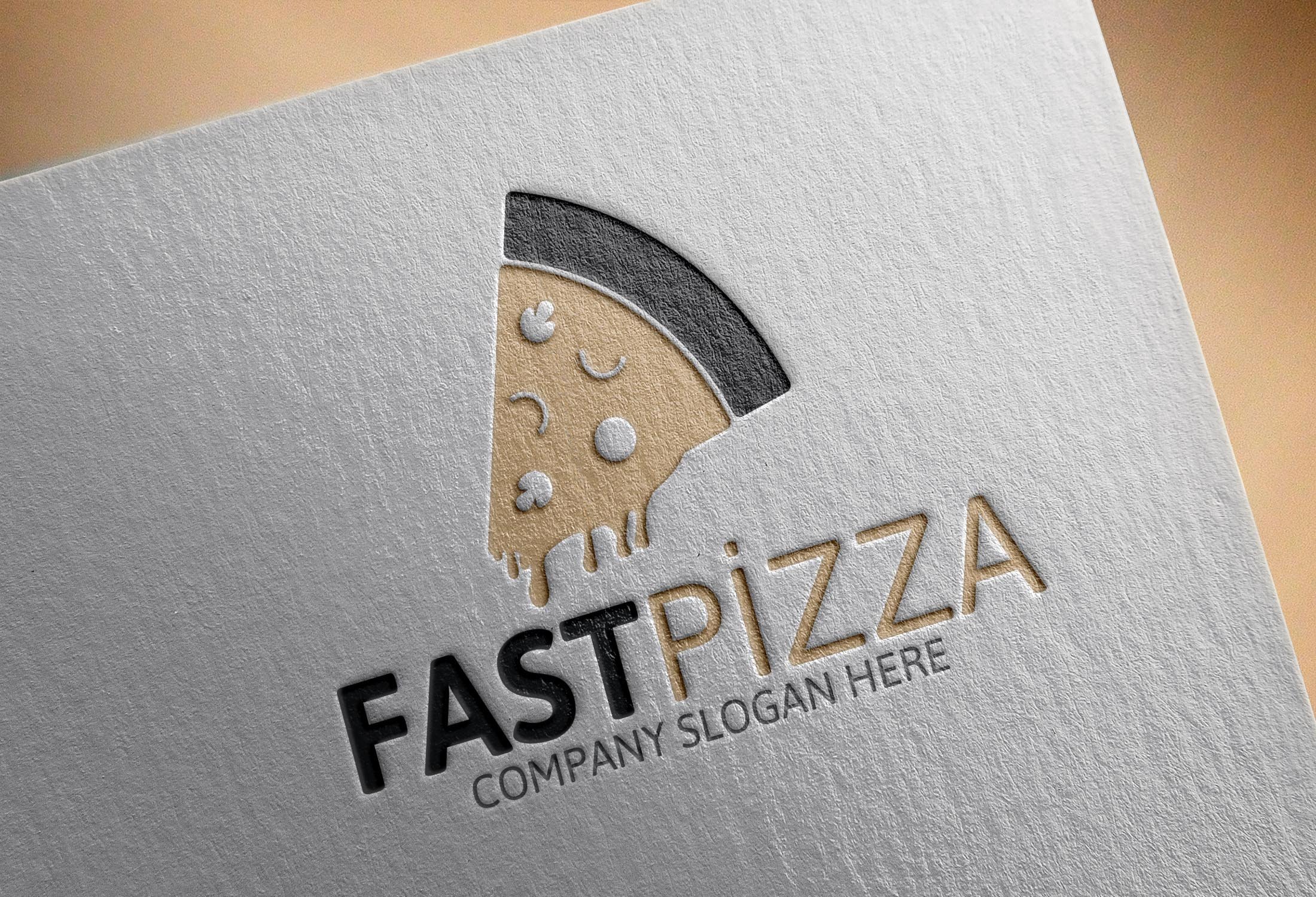 Fast Pizza Logo cover image.