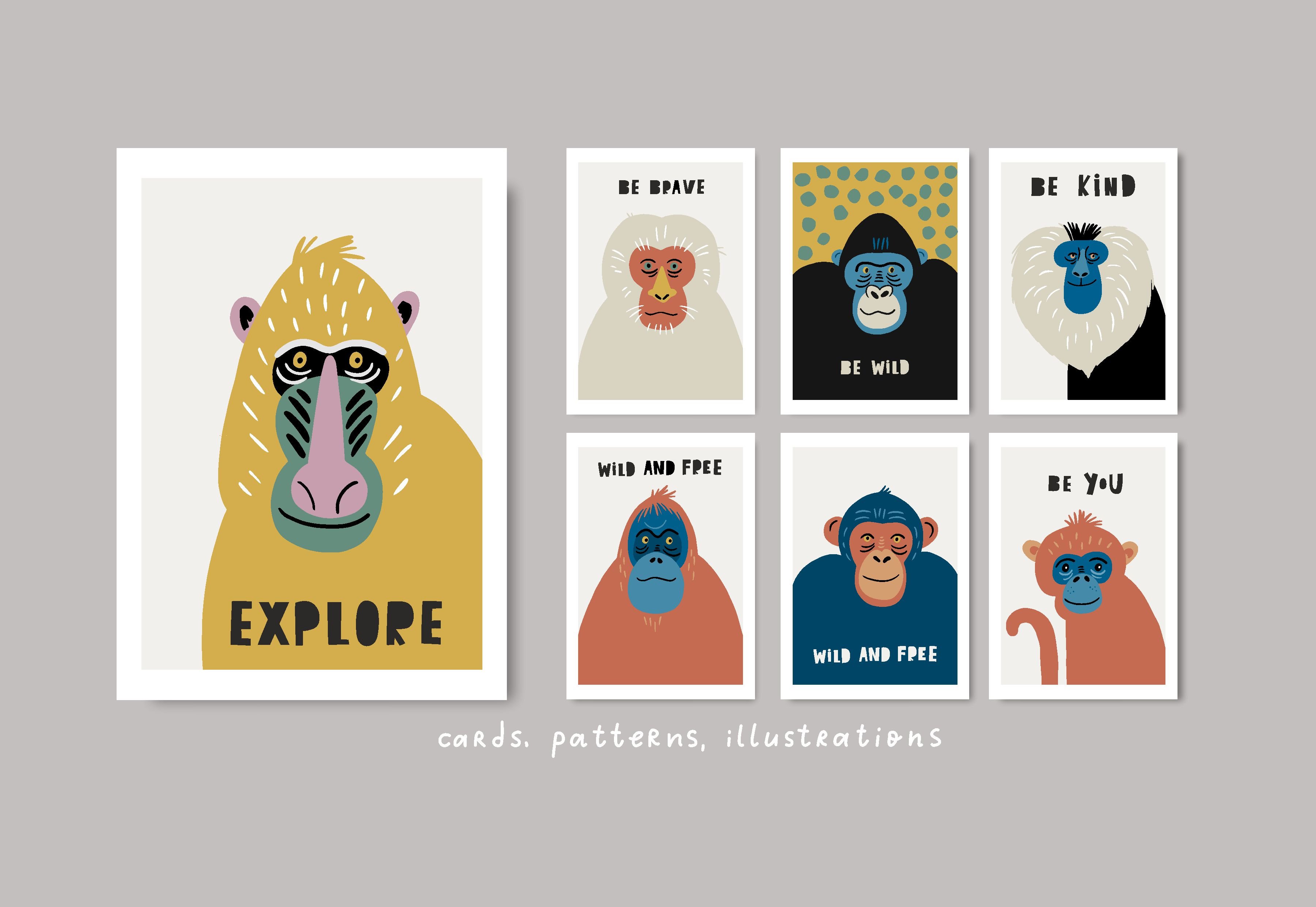 Be wild - Primates and monkeys cover image.