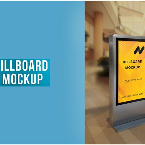 A Digital Display Billboard Mockup cover image.