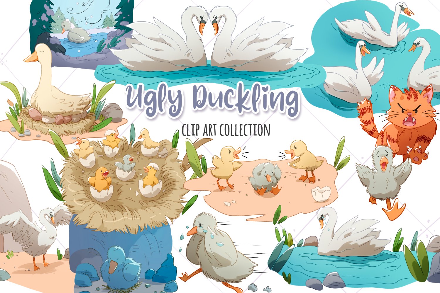 Ugly Duckling Clip Art Collection cover image.