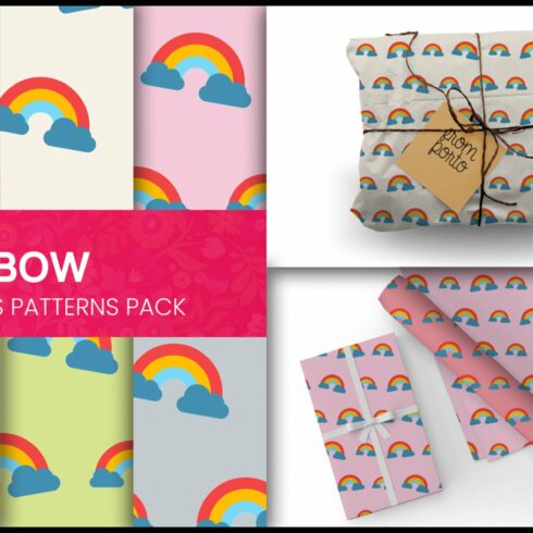 Rainbow Seamless Patterns cover image.