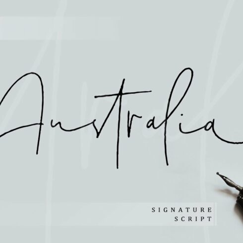 Australia Signature Script cover image.