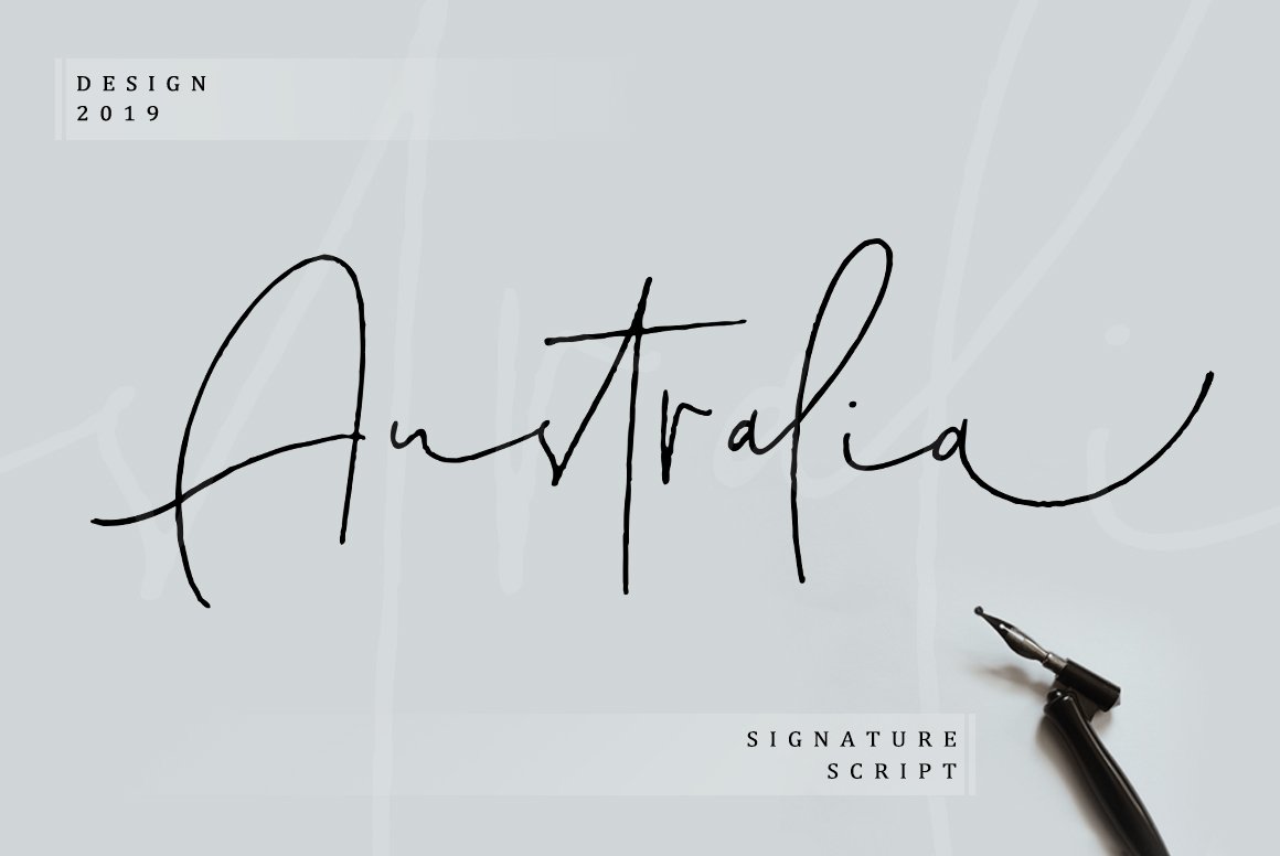 Australia Signature Script cover image.