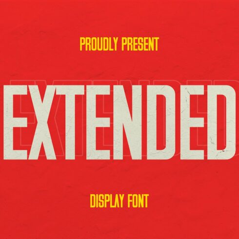 Extended - Tall Sans Serif Font cover image.