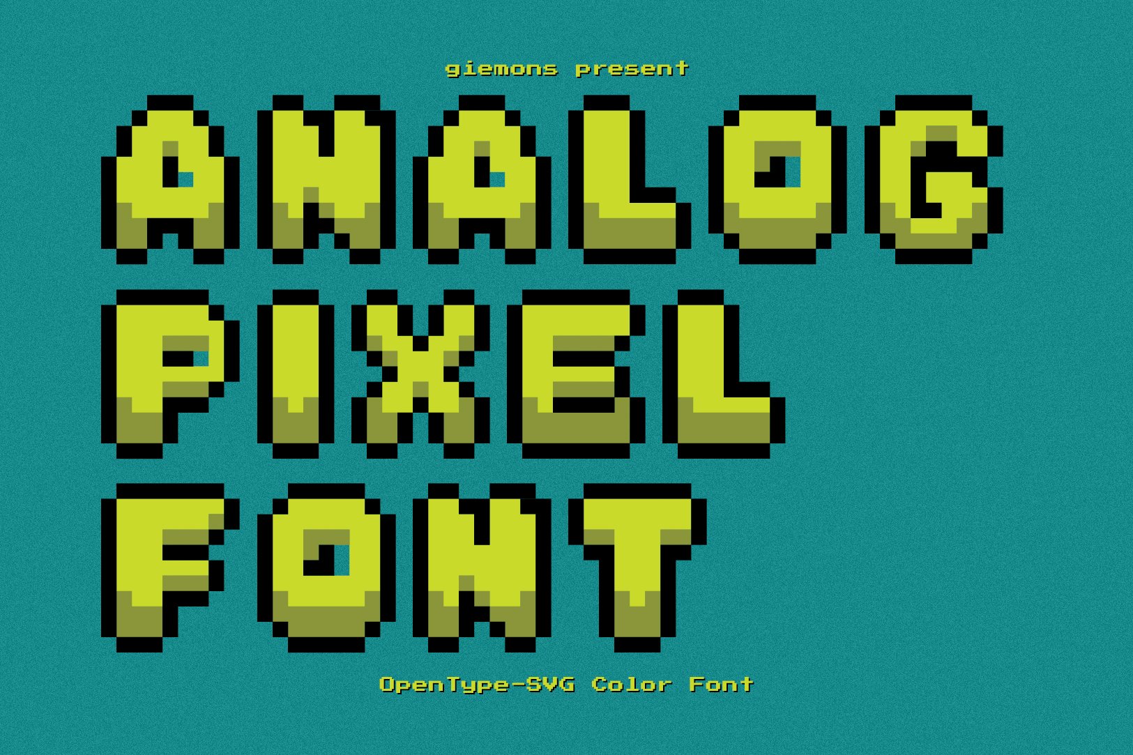 Analog Pixel - SVG Font cover image.