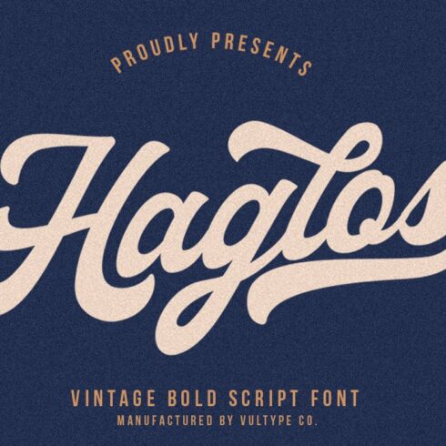 Haglos - Bold Script cover image.