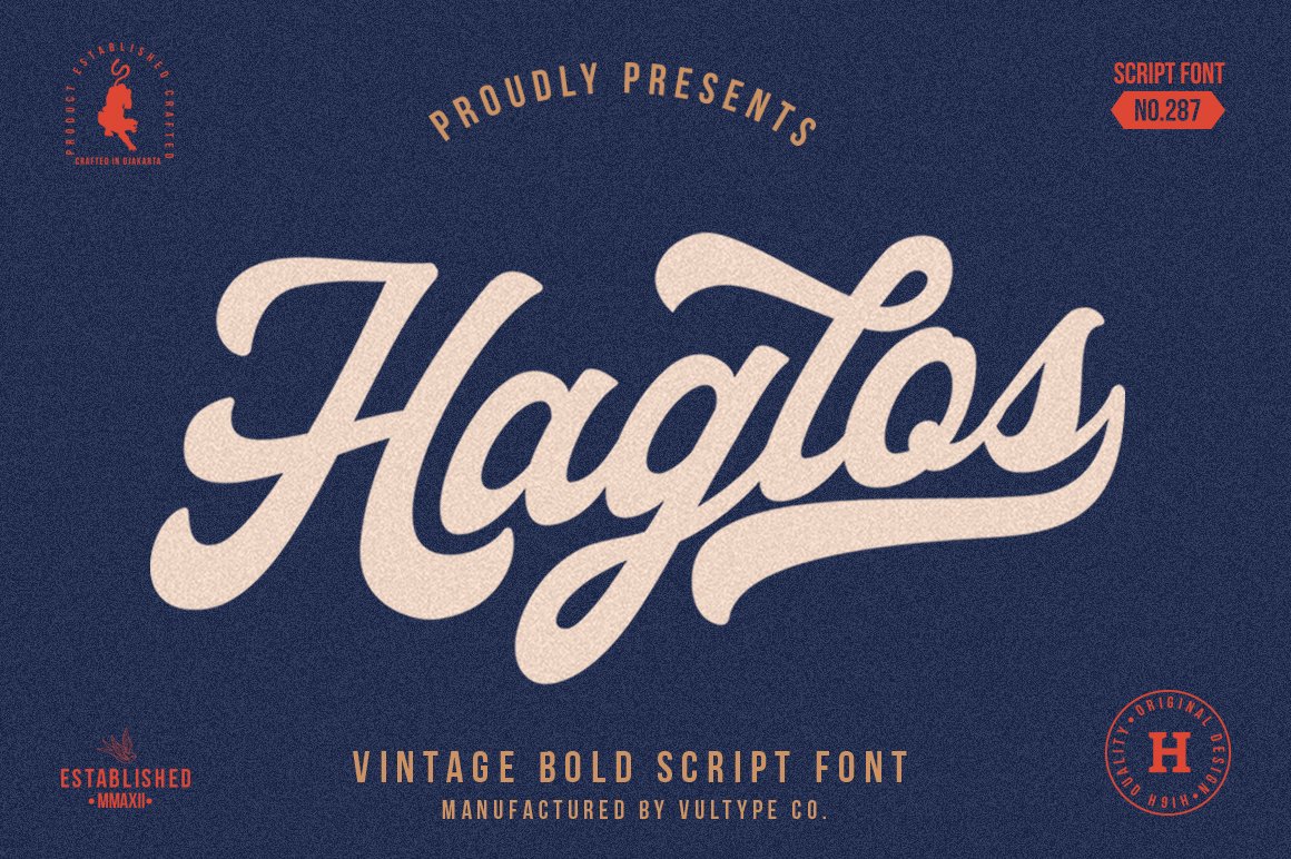 Haglos - Bold Script cover image.