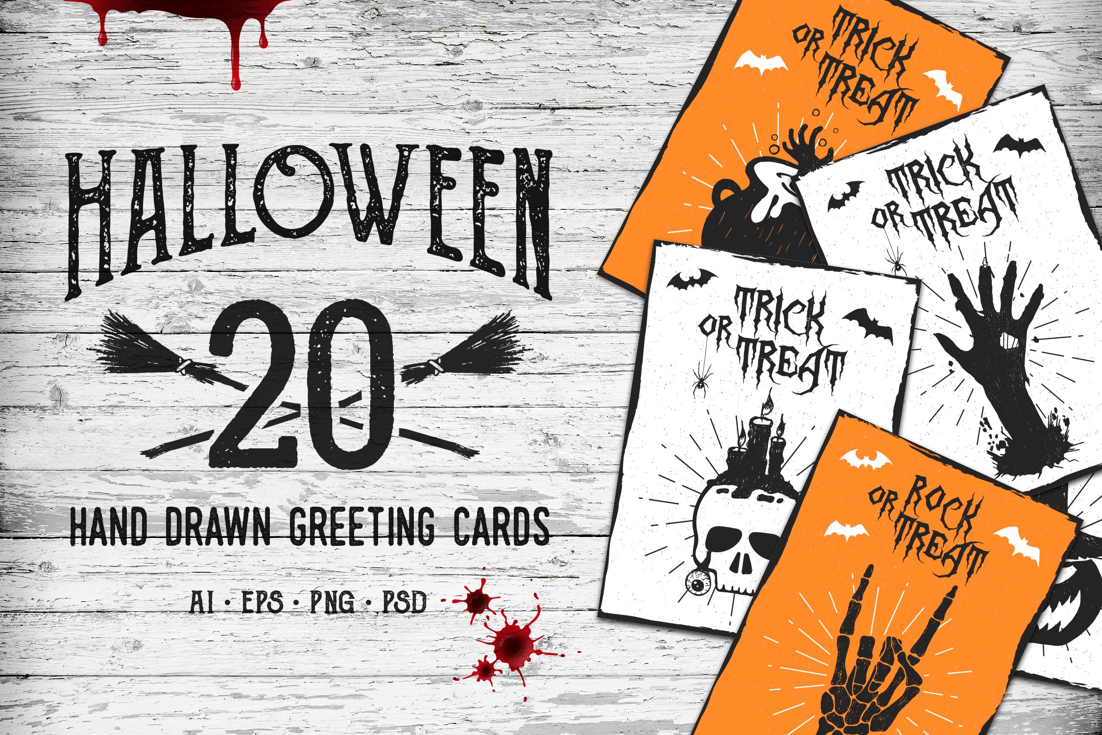Halloween. 20 Greeting Cards cover image.