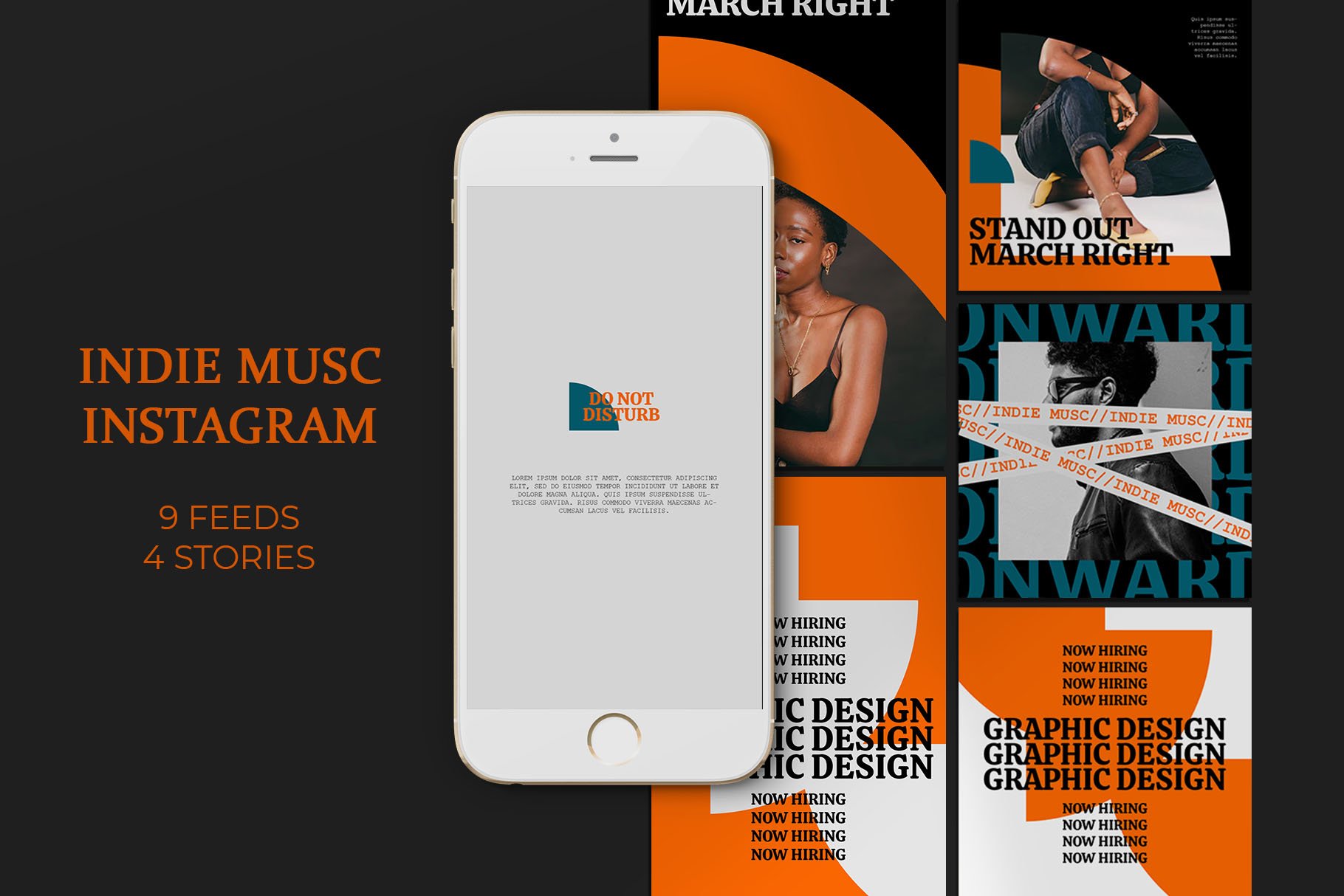 Indie Musc Instagram Templates cover image.