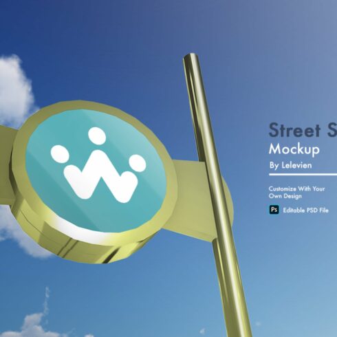 street sign mockup cover image.