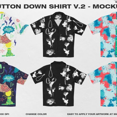Button Down Shirt V.2 - Mockup cover image.