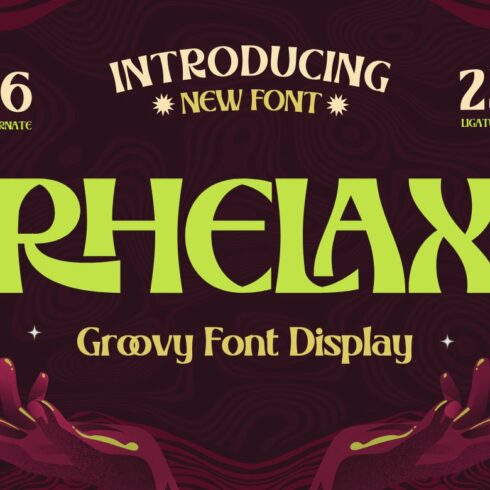 RHELAX | Groovy Retro Font cover image.