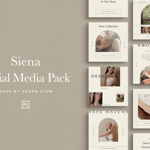 Siena Social Media Pack cover image.