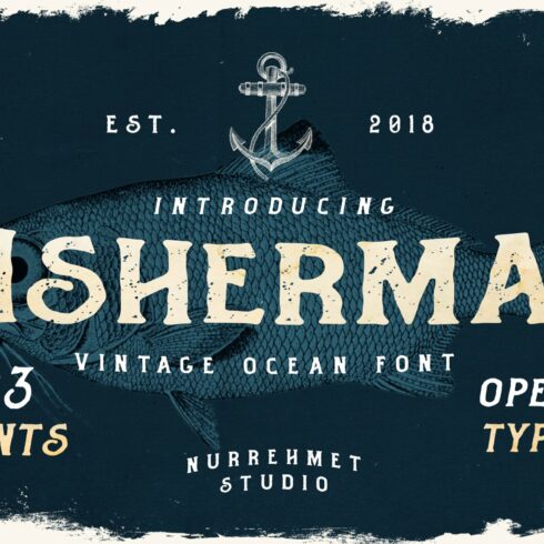 Fisherman - Vintage Ocean Font cover image.