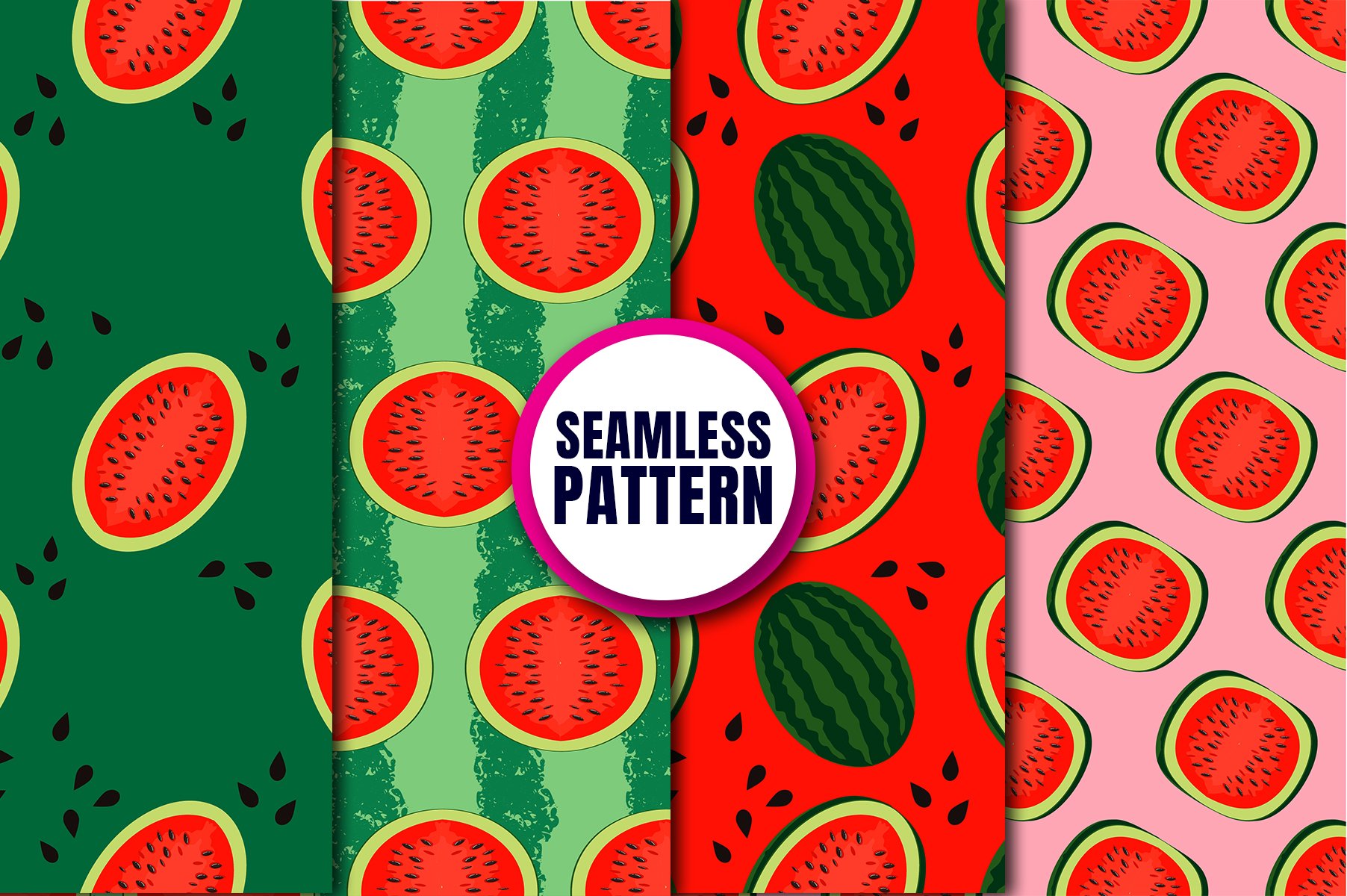 Watermelon seamless pattern cover image.