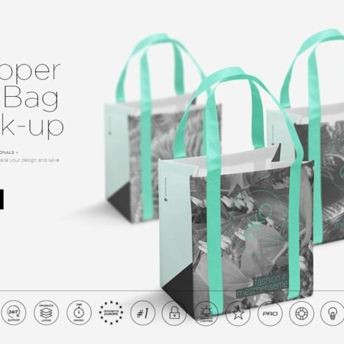Eco Shopper Bag Mock-up cover image.
