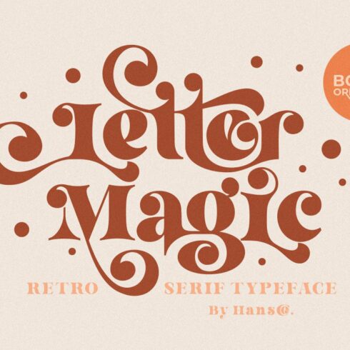 Letter Magic - Retro Serif Font cover image.