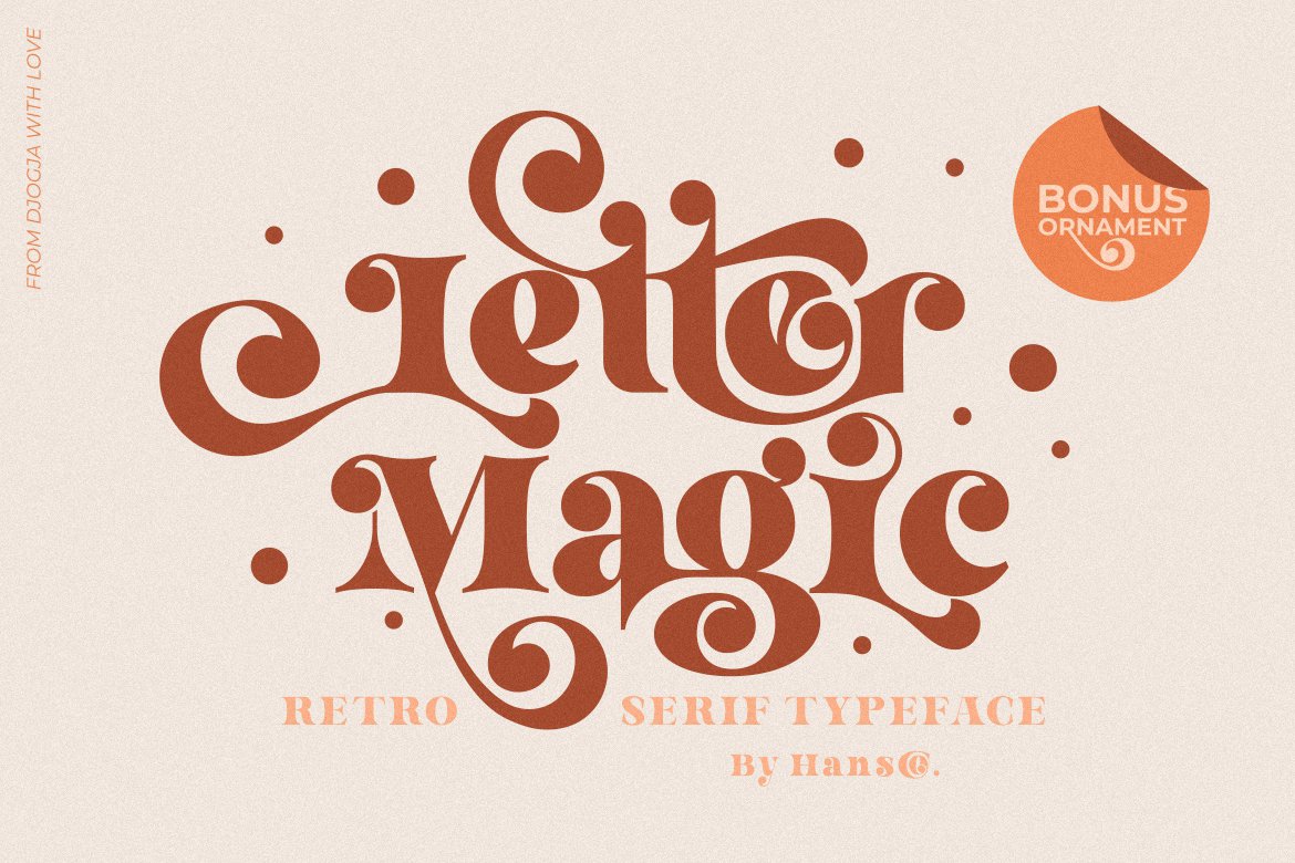 Letter Magic - Retro Serif Font cover image.