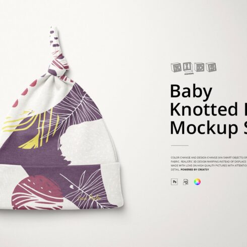 Baby Knotted Hat Mockup Set cover image.