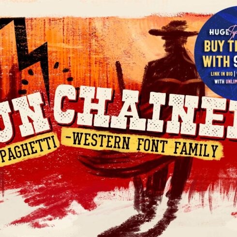 UN'CHAINED • Font Family cover image.