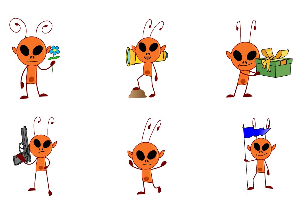 Cartoon Illustration Of Ant Stickers cover image.