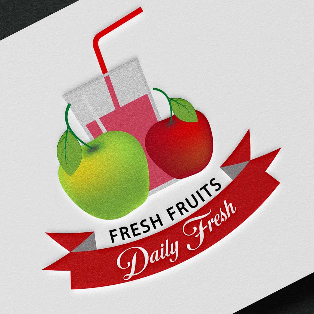 Nature's Best: 100% editable logo design of hand-picked fresh fruit for your enjoyment cover image.