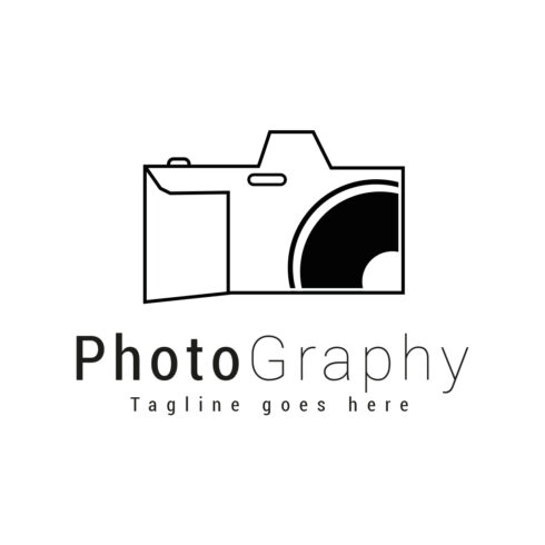 Photography lineart logo cover image.